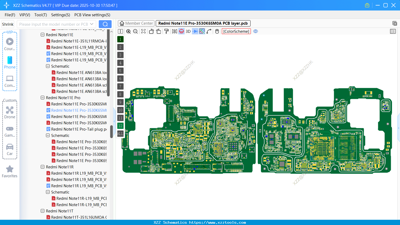 Xiaomi Redmi Note11E Pro-3530K6SM0A PCB Layer